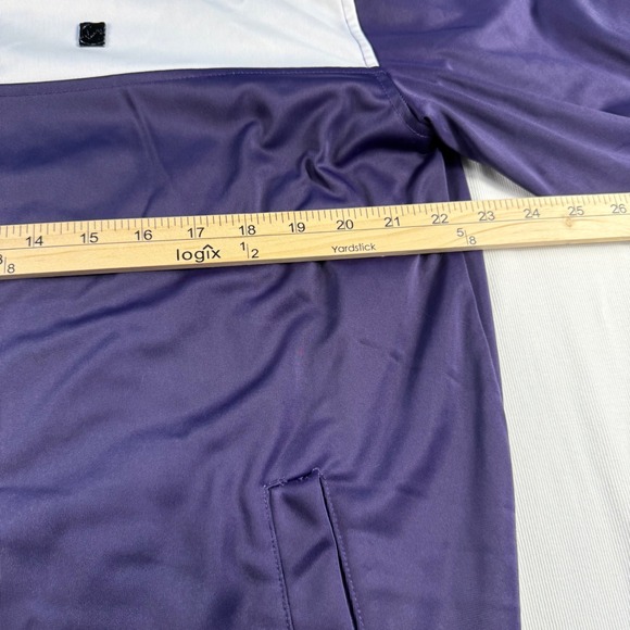 Ecko Unltd Mens XL Purple Track Jacket Athletic Zip Y2K Retro Hip Hop Streetwear - Picture 6 of 13